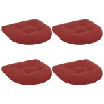 4 dalių sėdynės pagalvėlės 4 vnt. 100% poliesteris Vyno raudona