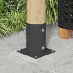 Apvalus žemės inkaras 12 pcs Antracito 15 x 15 x 15 cm Metalas