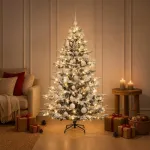 Dirbtinė kalėdinė eglutė su rutuliuku 120 cm 150 LED