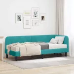 Kampinė lovos konstrukcija Turkio 80 x 200 cm Aksomas