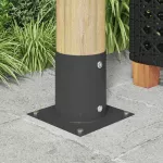 Apvalus žemės inkaras 12 pcs Antracito 18 x 18 x 15 cm Metalas