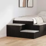 Oppbevaringsskap 2 pcs Juodas ąžuolas 103 x 41 x 40 cm