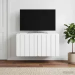Sieninė TV spintelė Balta 59,5 x 41 x 30 cm Apdirbta mediena