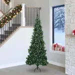 Kampinis dirbtinis Kalėdų medis Žalia 240 cm PVC ir metalas