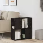 TV spintelių komplektas Juoda 60 x 24 x 63 cm Apdirbta mediena