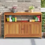 Konsolinis sodo staliukas, 110x35x75cm, akacijos masyvas