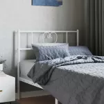 Metalinis pakaitinis galvūgalis, baltos spalvos, 75cm