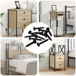 Savaranki&scaron;kai įsukamas vienas 12 pcs Juoda 4 x 25 mm Plienas