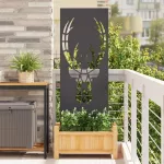 Sodo privatumo ekranas Gyvūnų ra&scaron;tai Juoda 50 x 140 cm