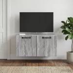 Sieninė TV spintelė Pilka sonoma ąžuolo 59,5 x 41 x 30 cm