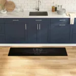 Virtuvės kilimas Stalo įrankiai Juoda 150 x 45 cm Aksomas