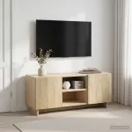 Televizoriaus stovas 90 x 34.5 x 40 cm Sonoma ąžuolas