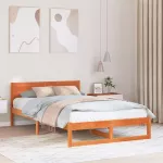 Lovos rėmas Va&scaron;ko ruda 120 x 190 cm Kietos pu&scaron;ies mediena