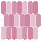 Pūkuota plytelė 50 pcs Rožinė 30 x 30 cm Poliuretanas ir PET