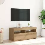 Televizoriaus spintelė su LED, artisano, 90x35x40cm, mediena