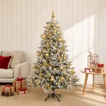 Dirbtinė kalėdinė eglutė su rutuliuku 120 cm 150 LED