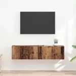 TV sieninė spintelė 2 pcs Senovinis medis 60 x 31 x 29,5 cm