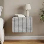 Sieninis naktinis staliukas Betono pilka 33 x 34,5 x 24 cm