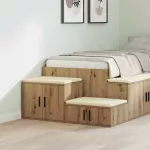 Oppbevaringsskap 2 pcs Amatininkų ąžuolas 103 x 41 x 40 cm