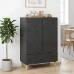 Kabalas Juoda 66 x 34,5 x 95 cm Apdirbta mediena