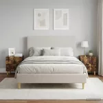 &Scaron;alia lovos spintelė 2 pcs Dūminio ąžuolo 43 x 34,5 x 48 cm