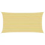 Saulės &scaron;e&scaron;ėlio audinys Geltona ir balta 2,5 x 4,5 m HDPE