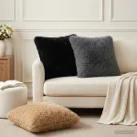 Pagalvėlės užvalkalas 6 pcs HEERLEN Taupe 50 x 50 cm PV pūkinis