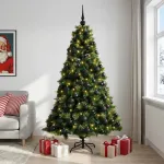 Dirbtinė kalėdinė eglutė su rutuliuku 240 cm 300 LED