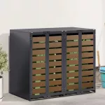 Rato konteinerių laikymas 3 konteineriams 340 x 77.5 x 115.5 cm