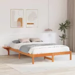 Lovos rėmas Va&scaron;ko ruda 150 x 200 cm Kietos pu&scaron;ies mediena