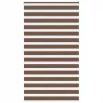 Zebrinės žaliuzės, rudos, 130x230 cm, audinys, plotis 125,9 cm, poliesteris
