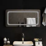 LED vonios veidrodis Skaidrus 80 x 40 cm grūdintas stiklas
