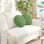 Sėdynių pagalvėlės 2 pcs &Scaron;viesiai žalia &Oslash; 40 x 13 cm Aksomas