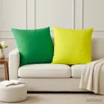 Mesti pagalvė 2 vnt. HEERLEN Žalia 70 x 70 cm Poliesteris