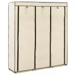 Drab. spinta su skyr. ir stryp., krem. sp., 150x45x175cm, aud.