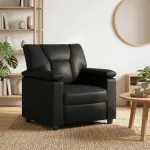 Sofa Juoda 91 x 85 x 93 cm Dirbtinė oda