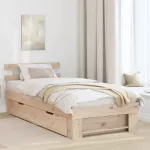 Lovos rėmas Natūrali 80 x 200 cm Kietos pu&scaron;ies mediena