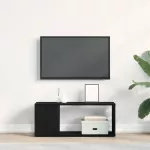 TV spintelių komplektas Juodas ąžuolas 80 x 24 x 32 cm