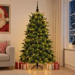 Dirbtinė kalėdinė eglutė su rutuliuku 240 cm 300 LED