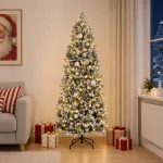 Dirbtinė kalėdinė eglutė su rutuliuku 180 cm 300 LED