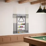 Biliardo lazdos stovas Apdirbta mediena 93 x 12 x 103 cm