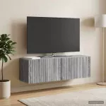 Sieninė TV spintelė Pilka sonoma ąžuolo 98 x 31 x 30 cm