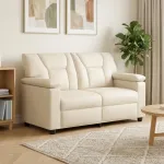Sofa Kreminė 151 x 85 x 93 cm Dirbtinė oda