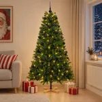 Dirbtinė kalėdinė eglutė su rutuliuku 210 cm 300 LED