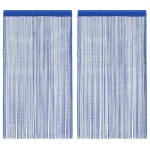 Virvelinės užuolaidos, 2vnt., 100x250cm, mėlynos spalvos