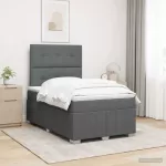 LED lovos čiužinys su LED ap&scaron;vietimu Tamsiai pilka 120 x 190 cm