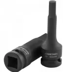 Smūginė galvutė su &scaron;e&scaron;iabriauniu (HEX) antgaliu 1/2", dydis: H12, L: 78 mm (S05A4H12, JONNESWAY)