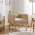 Akcentinis krėslas &Scaron;viesiai žalia pilka Velvetinis audinys