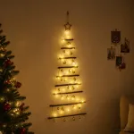 Kabančios Kalėdų eglutės su žaisliukais 120 cm 50 LED