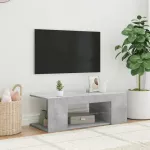 Tv spintelė su LED ap&scaron;vietimu, betono pilka, 90x39x30cm